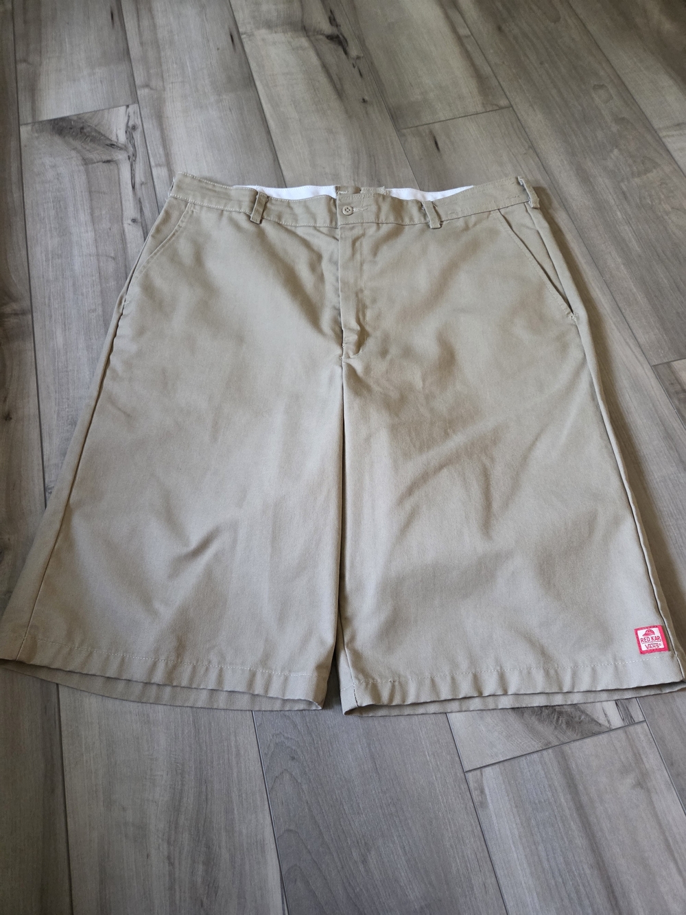 Red Kap/Vans Men's Khaki Work Shorts - Beige Casual Utility